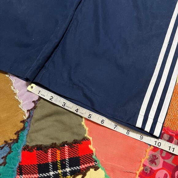 Adidas Y2K Loose Fit 3 Striped Navy Trackpants Large - Picture 6 of 6